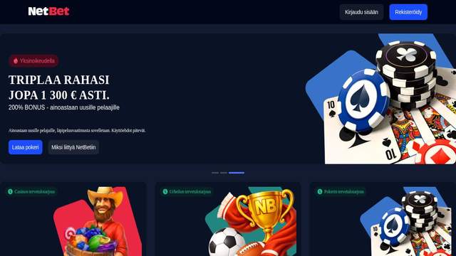 NetBet casino screenshot